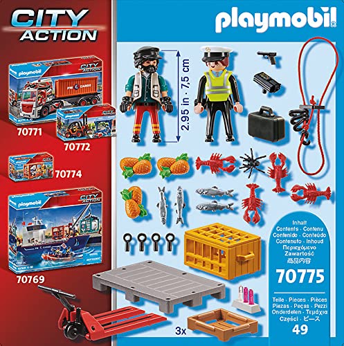 PLAYMOBIL City Action, Control Aduanero 70775, a Partir de 4 años