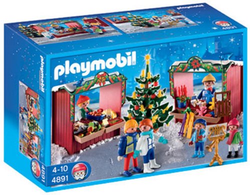 PLAYMOBIL - Mercadillo navideño, Set de Juego (4891)