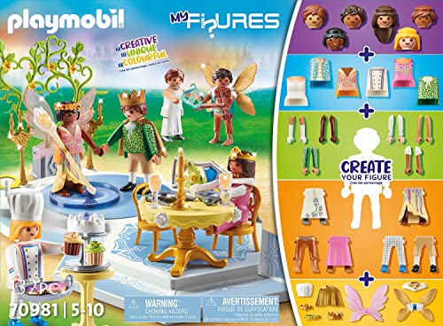 PLAYMOBIL My Figures 70981 El Baile mágico, 6 Figuras de Juego con más de 1000 Combinaciones posibles, Juguetes de Princesa para niños a Partir de 5 años