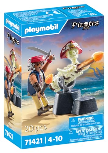 Playmobil Pirates 71421 Pirata con cañón, Juguete para niños a Partir de 4 años