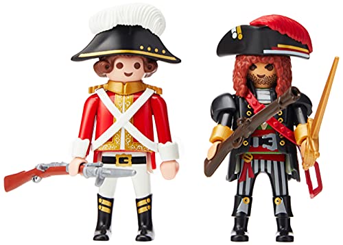 PLAYMOBIL Pirates - Bastión, a Partir de 5 Años, 70413 & Pirata y Soldado