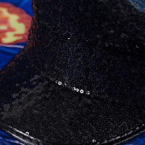 Plumdrop-Sombreros de capitán de yate para Adultos, Sombrero de Lentejuelas para Mujer, Gorra de Almirante Marino, Disfraz de Cosplay