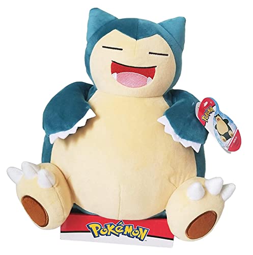 Pokemon PKW0102 – Peluche de 30 cm – Relaxo Oficial Pluche-Snorlax, Multicolor (BOTI 36680)