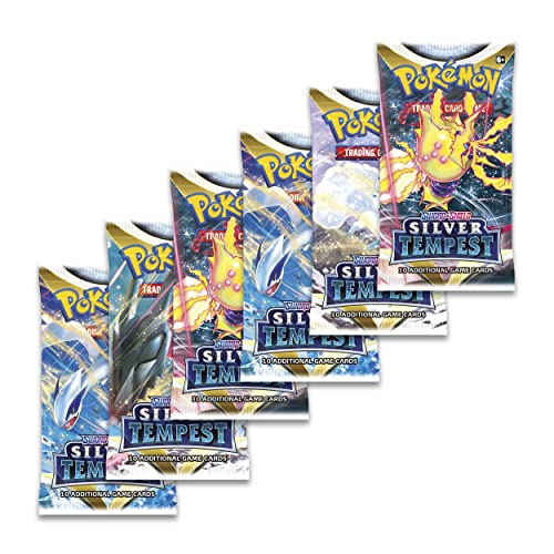 Pokemon TCG: Espada y Escudo – Paquete de Refuerzo de tempestad de Plata, 6 Unidades (Paquete de 1)