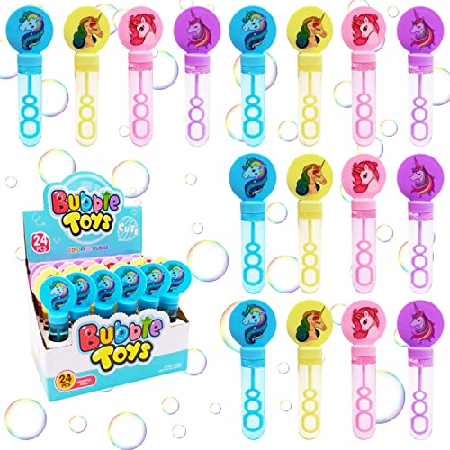 Pompas De Jabón para Niños,24PCS Kit Bubbles Maker,Varitas de Burbujas,Juguetes de Pompas,Pompas de Jabón Juego,Crear Burbujas de Jabon,Burbujas de Jabon Niños,Burbujas de Jabón de Colores Juguetes