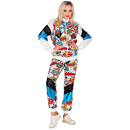 "POP ART SHELL SUIT" (jacket, pants) - (XL)