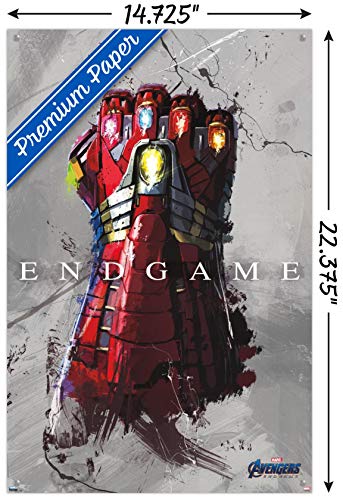 Póster de Vengadores: Endgame – Stark Guauntlet de pared con chinchetas