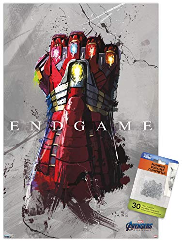 Póster de Vengadores: Endgame – Stark Guauntlet de pared con chinchetas