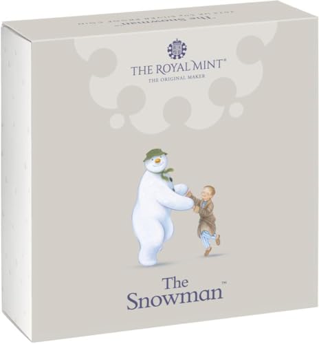 Power Coin Snowman Raymond Briggs Winter Tale Moneda Plata 50 Pence United Kingdom 2023