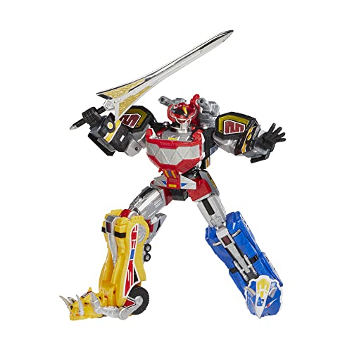 Power Rangers Hasbro Lightning Collection Zord Ascension Project - Mighty Morphin Dino Megazord a Escala 1:144 - Figura de colección