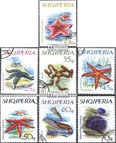 Prophila Collection Albania 1060-1066 (Completa.edición) matasellado 1966 Equinodermos (Sellos para los coleccionistas)