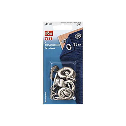 Prym Lona Turn Clasp, Unisex, Silver, One Size