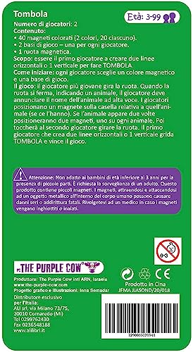 Purple Cow-Tombola magnetica Juego, 10x18 Centimeters (7290016026948)