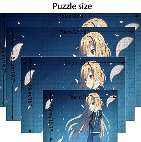 Puzzle 2000 Piezas para Adultos, Puzzle Anime Sword Art Online, Rompecabezas de Niños Adolescente Ara Juegos Educativos de Mente de Bricolaje, Decoración del Hogar de Regalo. 100X70cm