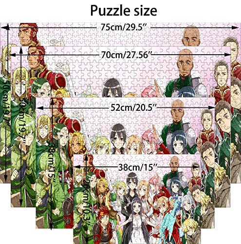 Puzzle 2000 Piezas para Adultos, Puzzle Anime Sword Art Online, Rompecabezas de Niños Adolescente Ara Juegos Educativos de Mente de Bricolaje, Decoración del Hogar de Regalo. 100X70cm