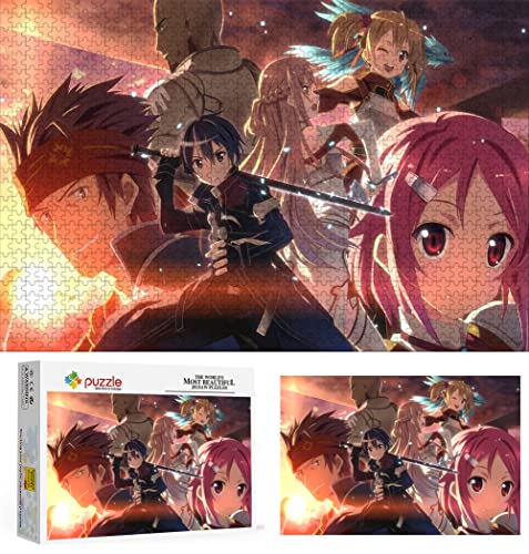 Puzzle 2000 Piezas para Adultos, Puzzle Anime Sword Art Online, Rompecabezas de Niños Adolescente Ara Juegos Educativos de Mente de Bricolaje, Decoración del Hogar de Regalo. 100X70cm