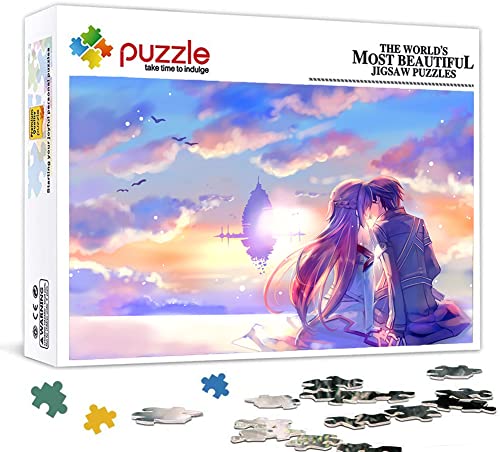 Puzzle 2000 Piezas para Adultos, Puzzle Anime Sword Art Online, Rompecabezas de Niños Adolescente Ara Juegos Educativos de Mente de Bricolaje, Decoración del Hogar de Regalo. 100X70cm