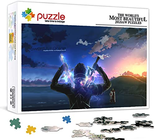 Puzzle 2000 Piezas para Adultos, Puzzle Anime Sword Art Online, Rompecabezas de Niños Adolescente Rompecabezas Desafiantes Y Difíciles para Adultos Y Adolescentes. 100X70cm