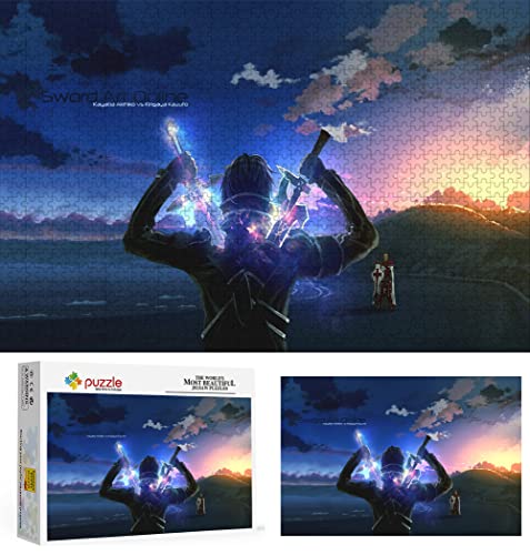 Puzzle 2000 Piezas para Adultos, Puzzle Anime Sword Art Online, Rompecabezas de Niños Adolescente Rompecabezas Desafiantes Y Difíciles para Adultos Y Adolescentes. 100X70cm