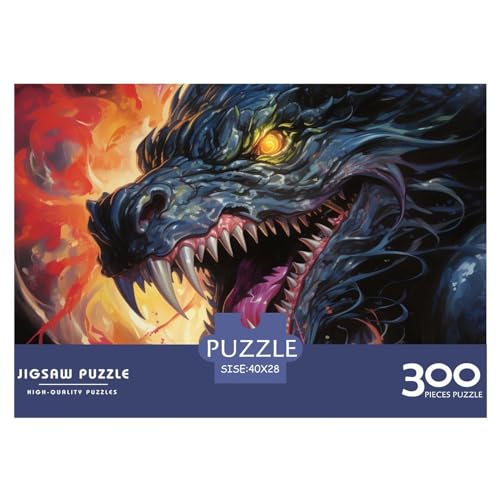 Puzzle De Colourful Dragon, Puzzle para Adultos, Impossible Rompecabezas, Colorido Juego De Habilidad para Toda La Familia, Spits out Lasers from Its Mouth The Representative of Evil – Puzzle para A