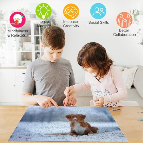 Puzzle para adultos, 1000 piezas, perro trineo husky, rompecabezas educativo de dibujos animados, juguete para niños, regalo personalizado, rompecabezas para perros, 1000 piezas para adultos y niños