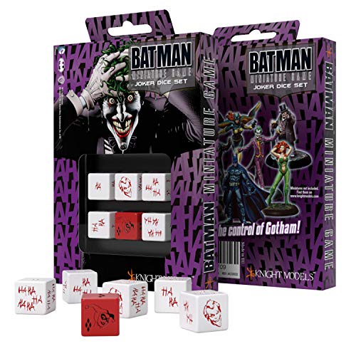 Q WORKSHOP Batman Miniature Game RPG 6 x D6 Joker Dice Set