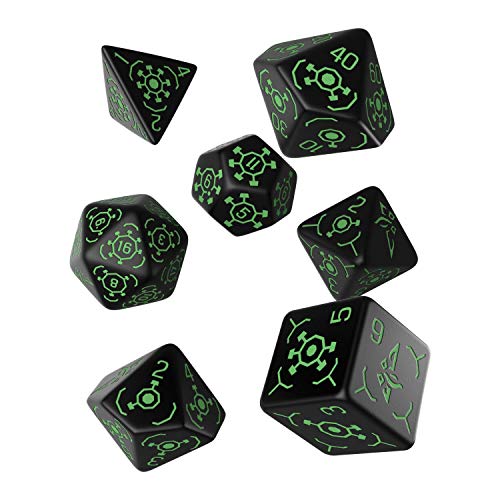 Q Workshop Ingress Enlightened 7 Polyhedral Pieces RPG Ornamented Dice Set