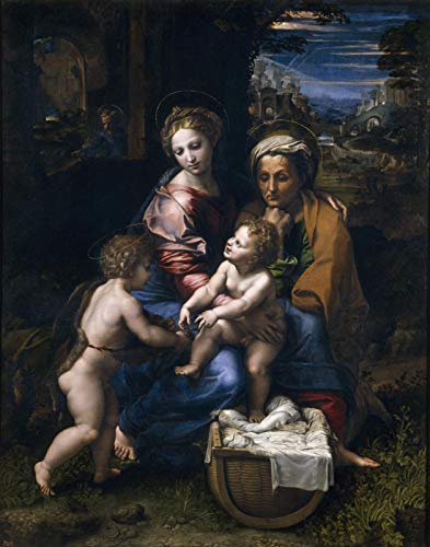 Rafael Romano Giulio Holy Family Called The Pearl Jigsaw Puzzle Juguete de Madera Adulto Familia Amigo DIY Challenge Decoración de Pared 1000 Piezas