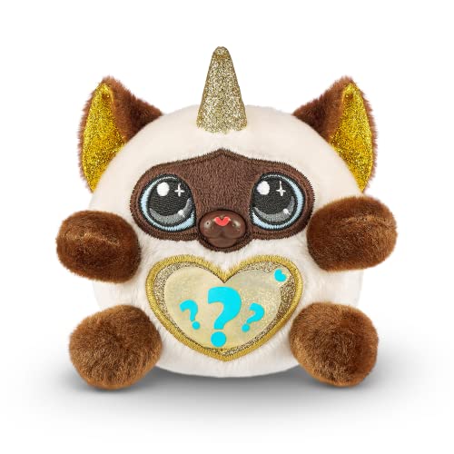 Rainbocorns Kittycorn Surprise, Yaxi el Gato siamés – Peluche Coleccionable – 10 sorpresas para desembalar, pelar y revelar corazón, calcomanías, Slime, a Partir de 3 años (Gato siamés)