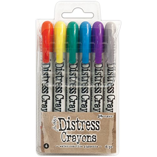 Ranger Juego Distress Crayons Tim Holtz de la Marca, Modelo TDBK51749