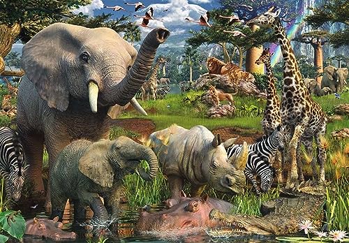 Ravensburger - Animales en la selva, puzzle de 18000 piezas (17823 0) , color/modelo surtido