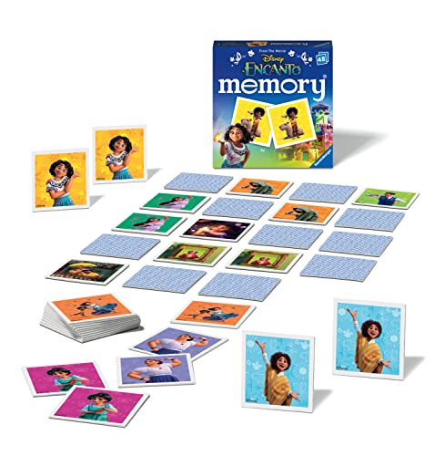 Ravensburger Disney Encanto Toys - Mini Juego Educativo de Memoria para niños a Partir de 3 años, Pares de Fotos a Juego