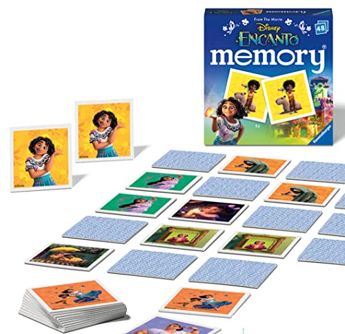 Ravensburger Disney Encanto Toys - Mini Juego Educativo de Memoria para niños a Partir de 3 años, Pares de Fotos a Juego