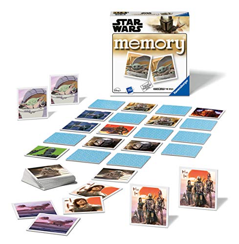 Ravensburger - Memory® Versión Star Wars Mandalorian, 72 Tarjetas, Juegos de Mesa, 4+ Años