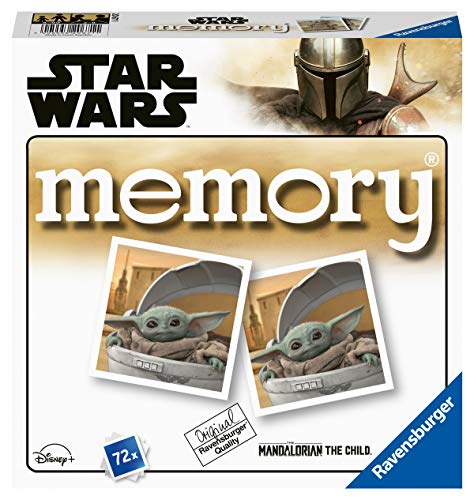 Ravensburger - Memory® Versión Star Wars Mandalorian, 72 Tarjetas, Juegos de Mesa, 4+ Años