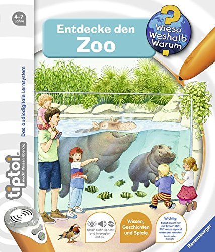 Ravensburger tiptoi LIBRO Entdecke den Zoo +infantil tier-weltkarte- Länder,ANIMALES,CONTINENTES