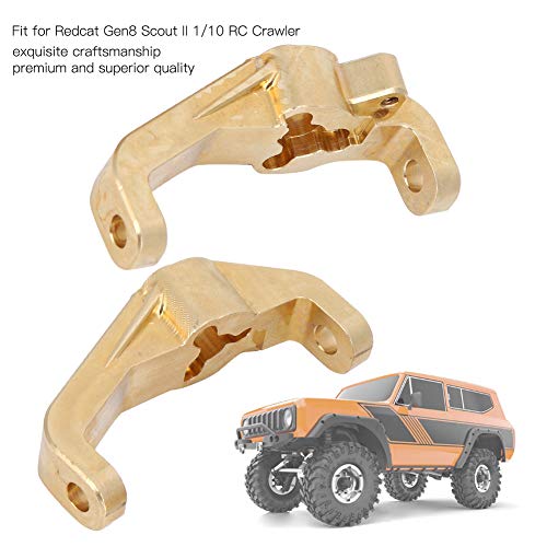 RC Caster Mount, C Hub Carrier Blocks Amarillo Resistente Al Desgaste Profesional para 1/10 Crawler