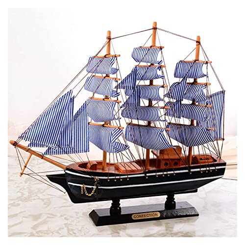Regalos para familiares y amigos para el nuevo modelo de barco pirata de madera velero estilo mediterráneo decoración del hogar DIY modelo de barcos