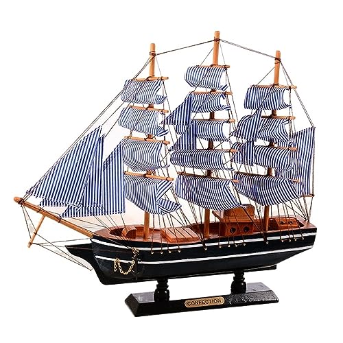 Regalos para familiares y amigos para el nuevo modelo de barco pirata de madera velero estilo mediterráneo decoración del hogar DIY modelo de barcos