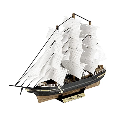 Regalos para Familiares y Amigos para Kit de construcción en Miniatura de Papel for Bricolaje El Modelo 3D del Barco Pirata Black Pearl Barcos Modelo de Bricolaje