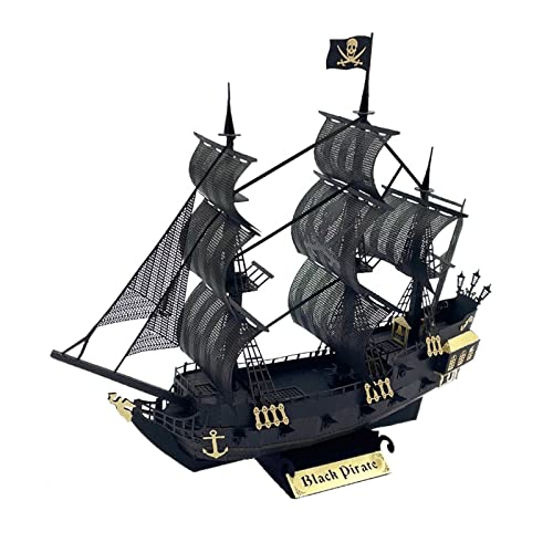 Regalos para Familiares y Amigos para Kit de construcción en Miniatura de Papel for Bricolaje El Modelo 3D del Barco Pirata Black Pearl Barcos Modelo de Bricolaje