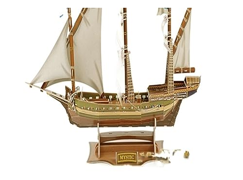 Regalos para Familiares y Amigos para Rompecabezas Tridimensional 3D Modelo de Barco Pirata Santa Maria Barco Rompecabezas for niños Barcos Modelo de Bricolaje