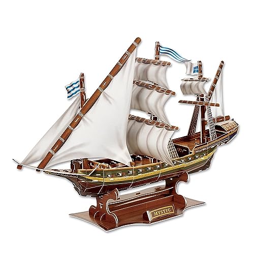 Regalos para Familiares y Amigos para Rompecabezas Tridimensional 3D Modelo de Barco Pirata Santa Maria Barco Rompecabezas for niños Barcos Modelo de Bricolaje