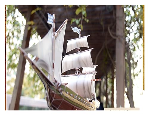 Regalos para Familiares y Amigos para Rompecabezas Tridimensional 3D Modelo de Barco Pirata Santa Maria Barco Rompecabezas for niños Barcos Modelo de Bricolaje