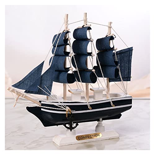 Regalos para Familiares y Amigos Vela de Madera Barco Pirata Creativo Estilo mediterráneo Escritorio for el hogar Barcos Modelo de Bricolaje