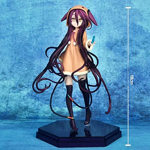 renmuq Figura de anime, versión Q No Game No Life, Schwi Dola de PVC de 18 cm para regalo, figura de acción de juguete, adornos de escritorio, suministros coleccionables