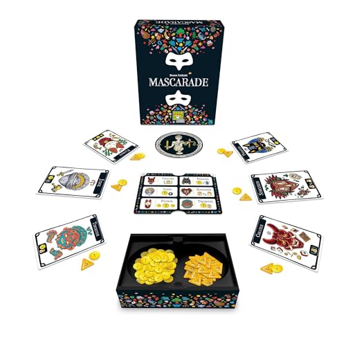 Repos, Mascarade New Edition, Board Game, Ages 10+, 4-12 Players, 30 Minutes Playing Time, Multicolor, ASMMASEN02