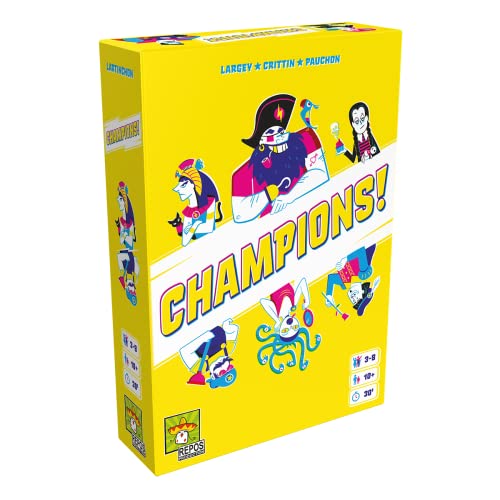 Repos Production-¡ Campeones Juego, Color, Multicolor. (Asmodee RPOD0038)