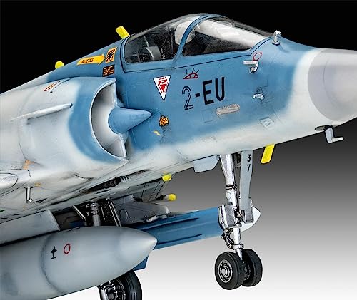 Revell Dassault Mirage 2000C I Kit de construcción de avión de nivel 5 detallado I 150 piezas I escala 1:48 I para niños y adultos a partir de 13 años, mediano