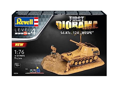 Revell - Maqueta First Diorama Set - Sd.Kfz. 124 Wespe